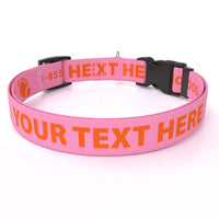 Personalized Solid Colored Side Release Collar