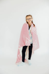 Light Pink Cowgirl Cozy Blanket - BIG FRENCHIES