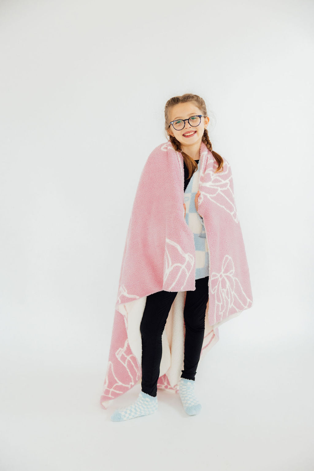 Light Pink Cowgirl Cozy Blanket - BIG FRENCHIES