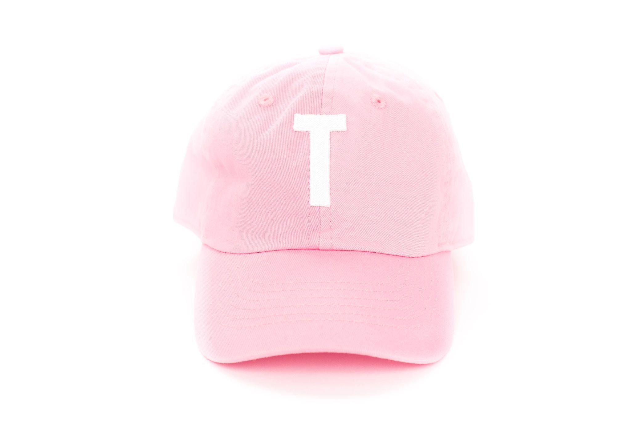 Light Pink Letter Baseball Hat - BIG FRENCHIES