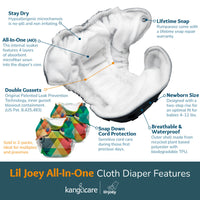 Lil Joey All In One Cloth Diaper (2 pk) - Castle