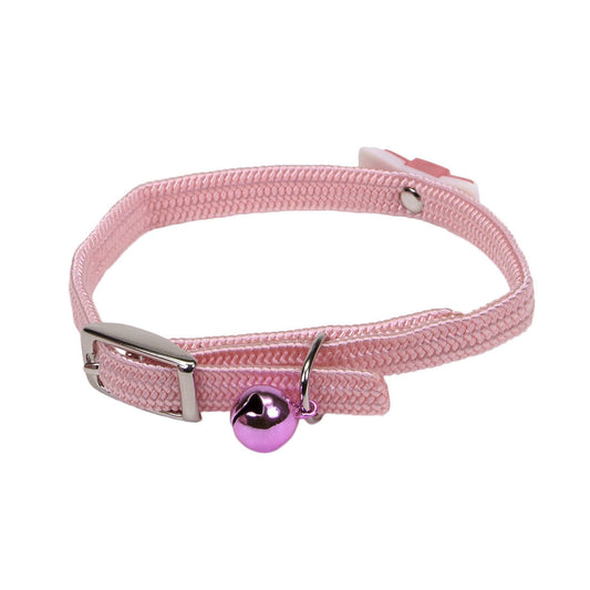 Li'l Pals Kitten Elastic Safety Collar 5/16x8" w/Bow by Coastal