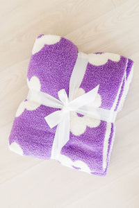 Lilac/Coconut Flower Cozy Blanket - BIG FRENCHIES