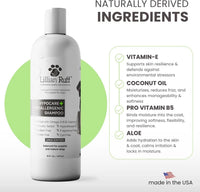 Lillian Ruff HypoCare+ Hypoallergenic Oatmeal Dog Shampoo & Conditioner Set
