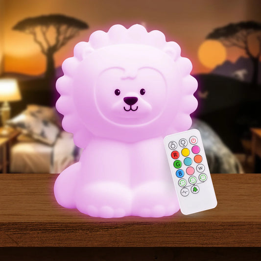 LumiPets® Luther the Lion- Children's Touch Night Light - BIG FRENCHIES