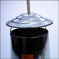 Little Giant Hanging Poultry Feeder Cover 3PCK Galvanized Anti-Roost Shield
