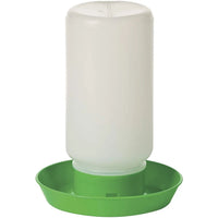 Little Giant Screw-On Chicken Poultry Waterer Bases 1 Quart Green 3-Pack