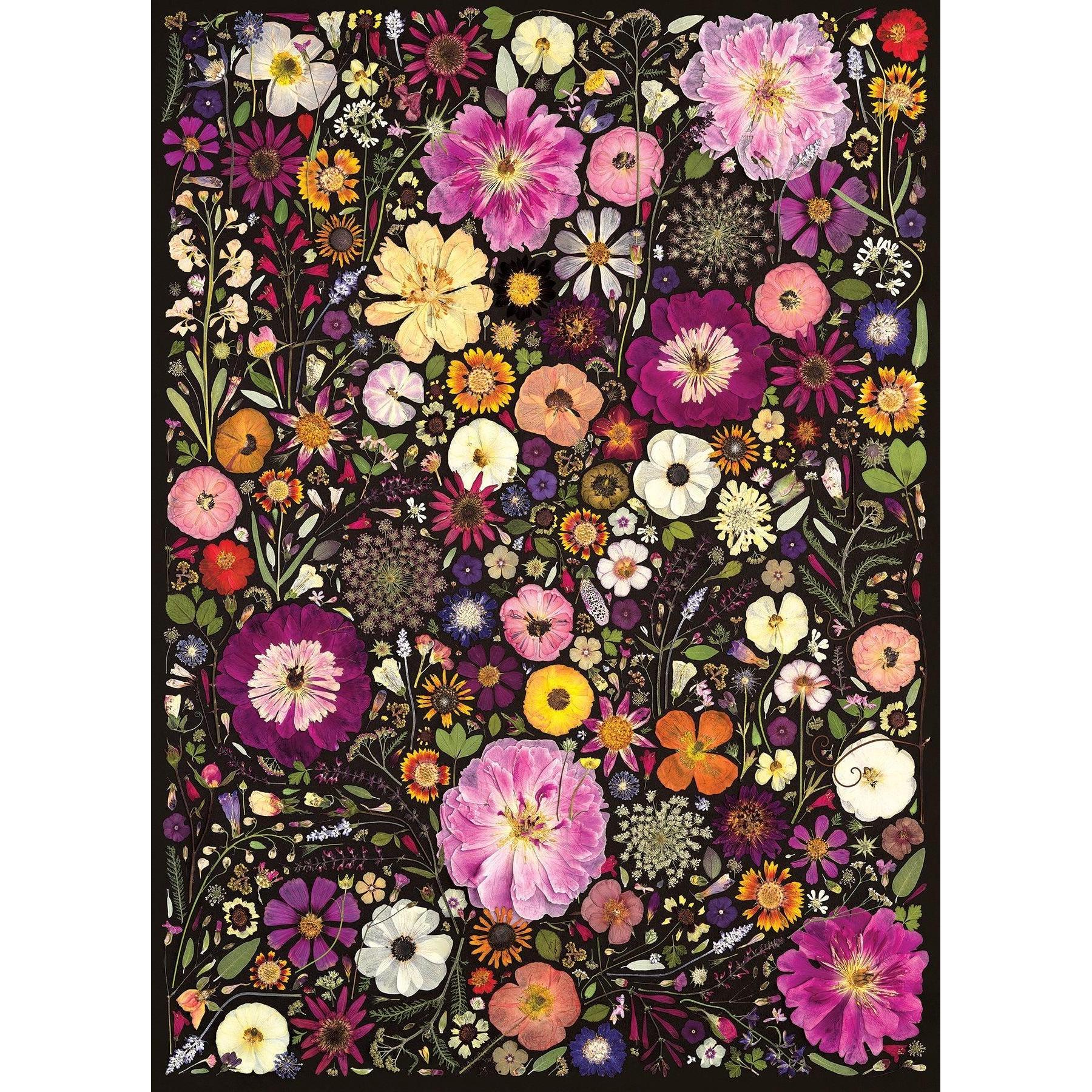 Little Hollow & Red Daisy Flower Press 500 Piece Jigsaw Puzzle Cobble Hill