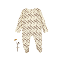 The Printed Romper -  Neutral Floral