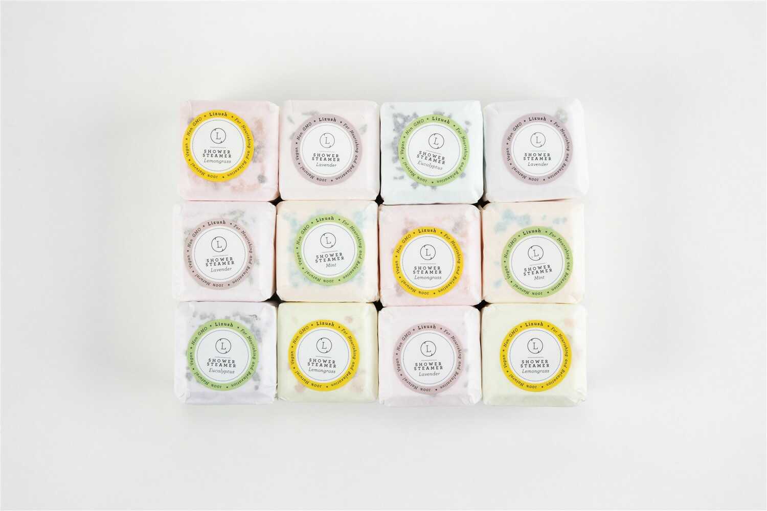 Bulk - 100 Natural Vegan Mix scents shower steamers