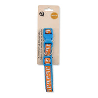 Nylon Dog Collar with Embroidered Llama Design, Adjustable, Comfortable & Secure Fit - BIG FRENCHIES