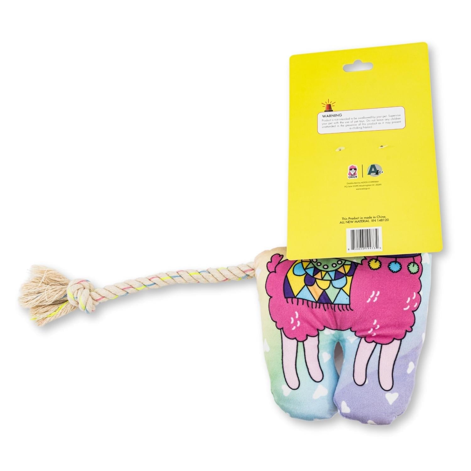 Magical Llama Plush Dog Toy – with Squeaker & Crinkle Paper for Fun Play - BIG FRENCHIES