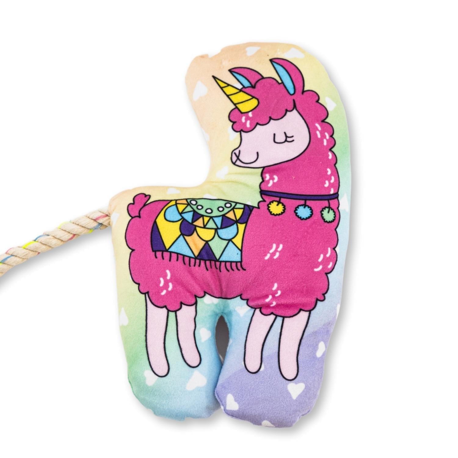 Magical Llama Plush Dog Toy – with Squeaker & Crinkle Paper for Fun Play - BIG FRENCHIES