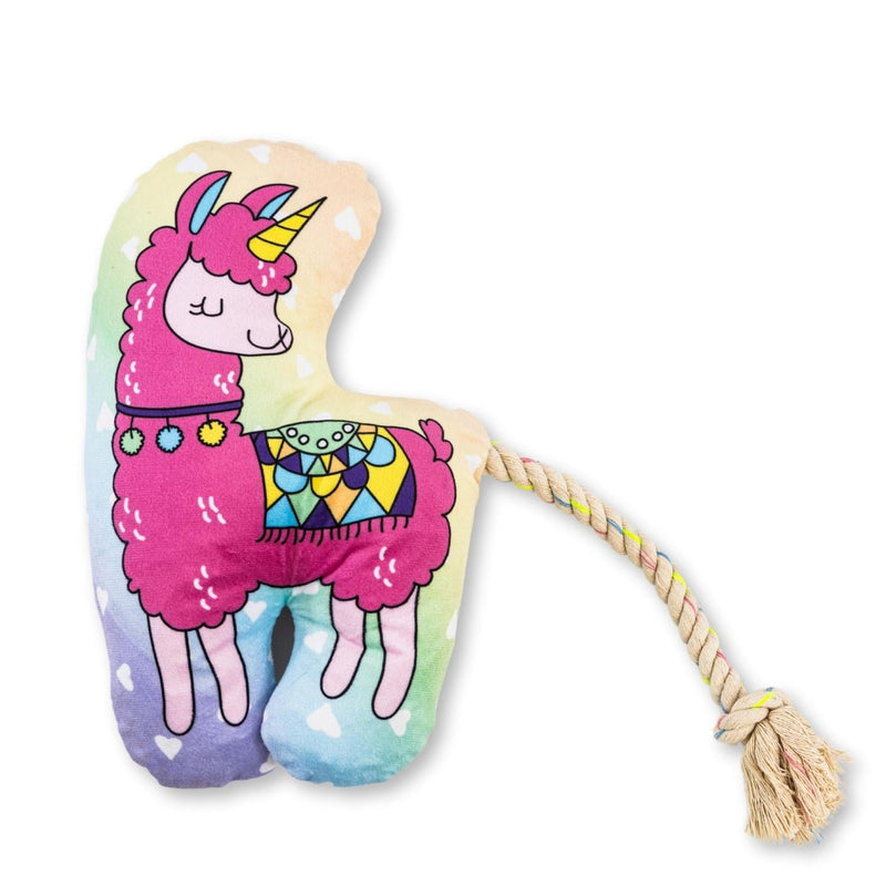 Magical Llama Plush Dog Toy – with Squeaker & Crinkle Paper for Fun Play - BIG FRENCHIES