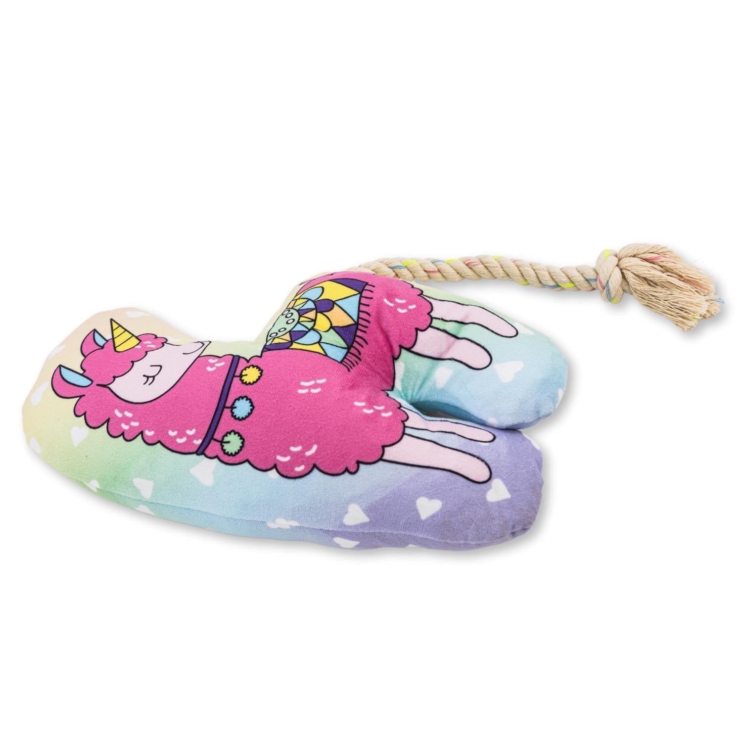 Magical Llama Plush Dog Toy – with Squeaker & Crinkle Paper for Fun Play - BIG FRENCHIES