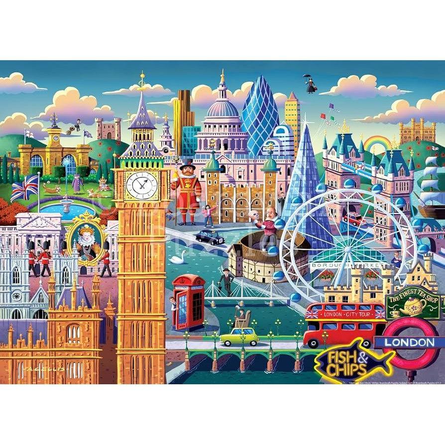 London 1000 Piece Jigsaw Puzzle Boardwalk - BIG FRENCHIES