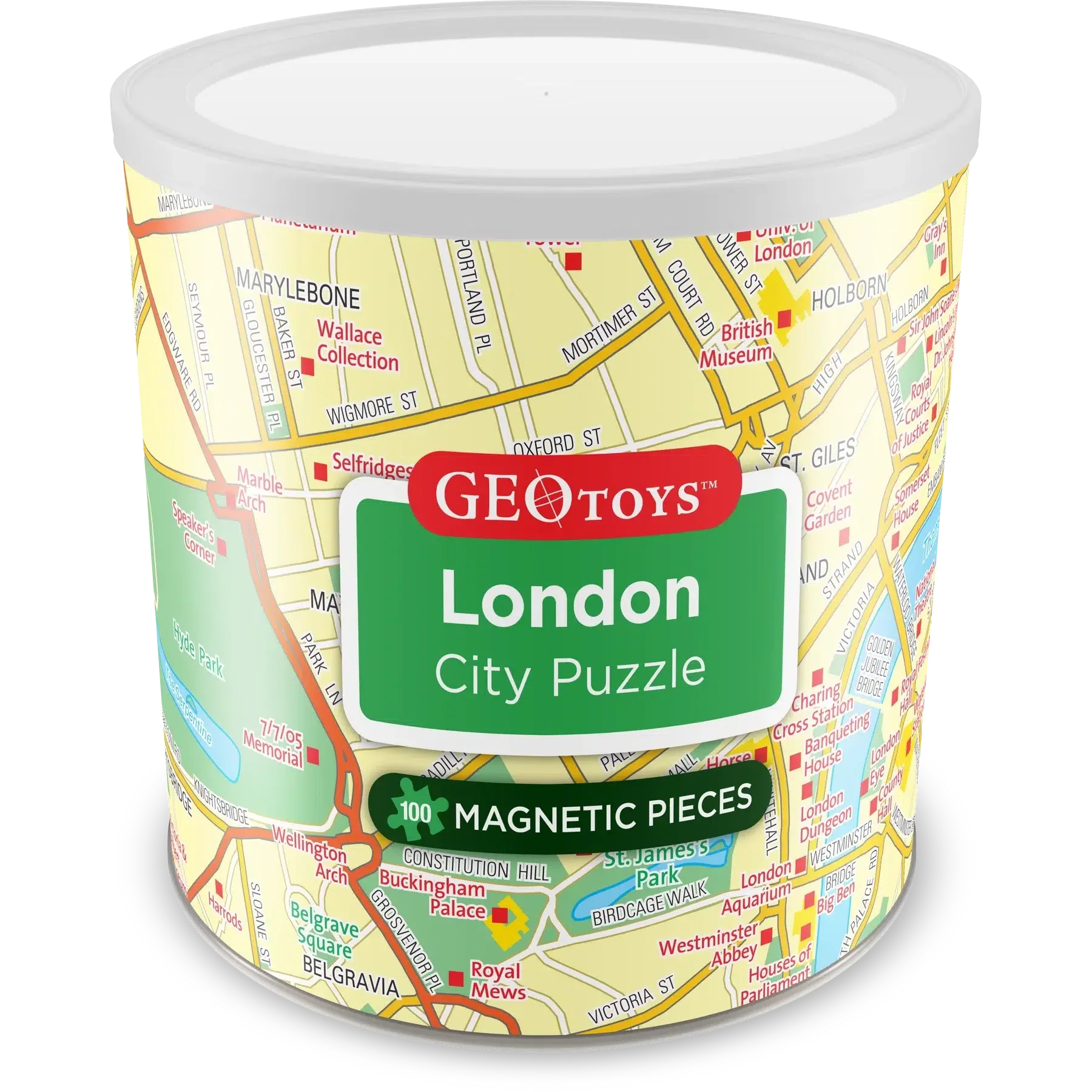 London City 100 Piece Magnetic Jigsaw Puzzle Geotoys