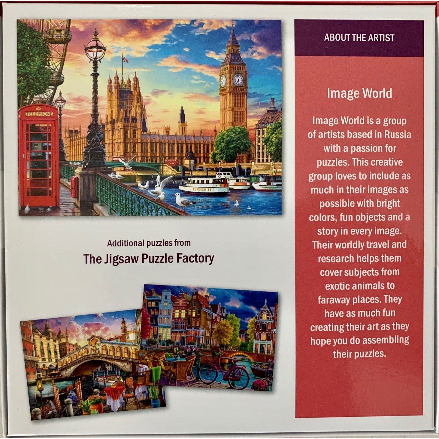 London England 1000 Piece Jigsaw Puzzle Leap Year