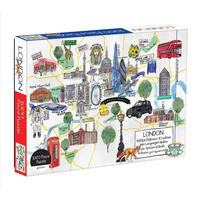 London Map 1000 Piece Jigsaw Puzzle Galison - BIG FRENCHIES