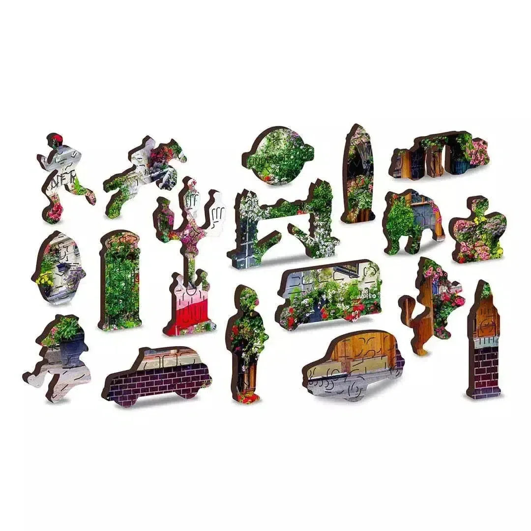 London Pub 150 Piece Wood Jigsaw Puzzle Wooden City - BIG FRENCHIES