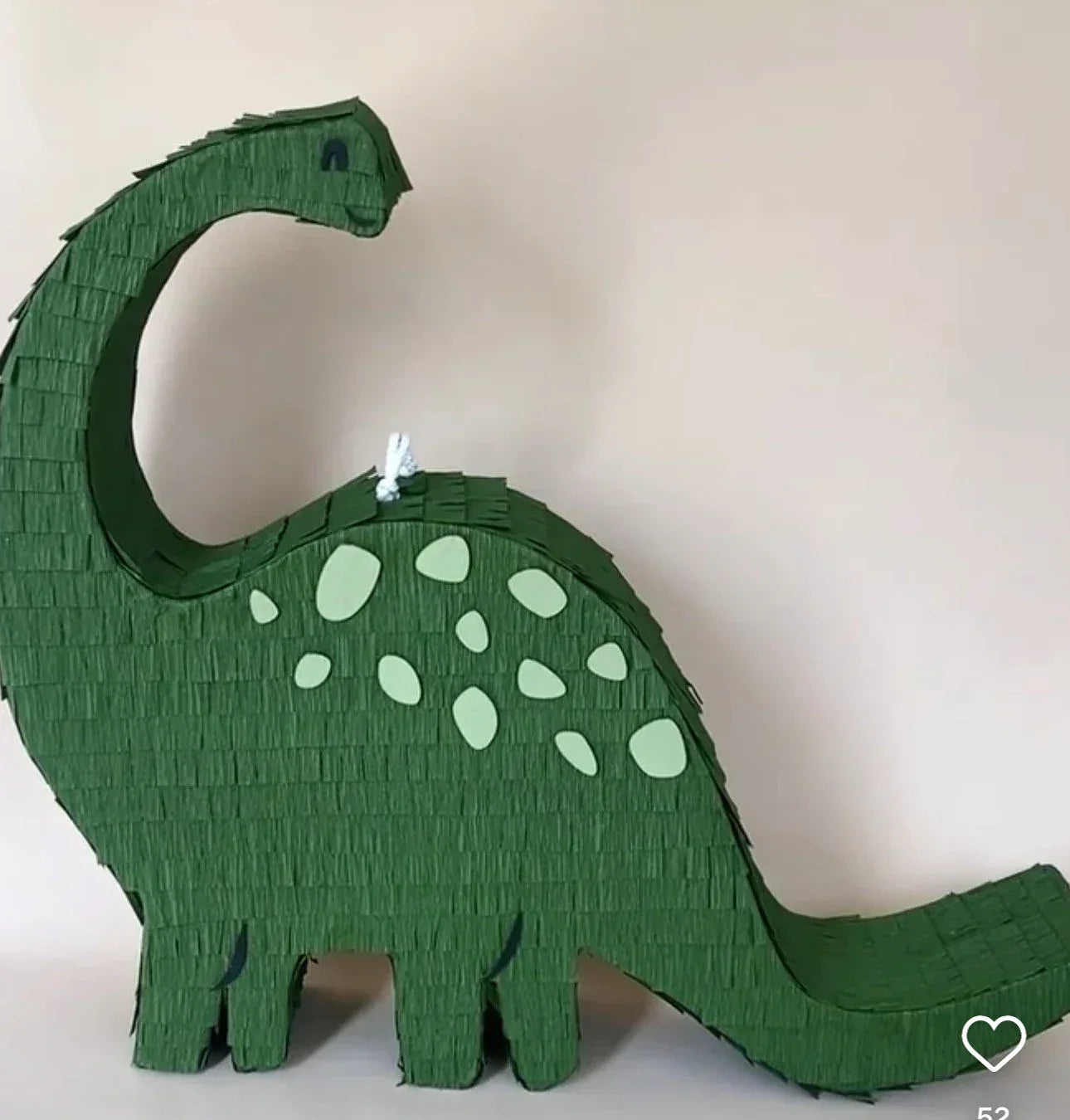 🦕 Long Neck Dino Piñata – Handmade Dinosaur Party Decoration, Candy Holder - BIG FRENCHIES