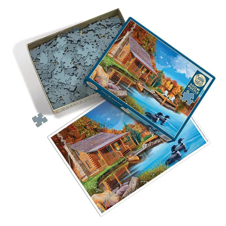 Loon Lake 500 Piece Jigsaw Puzzle Cobble Hill - BIG FRENCHIES