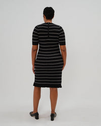 Louie Striped Knit Maternity & Nursing Dress - BIG FRENCHIES