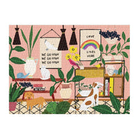 Love Lives Here 1000 Piece Jigsaw Puzzle Galison - BIG FRENCHIES