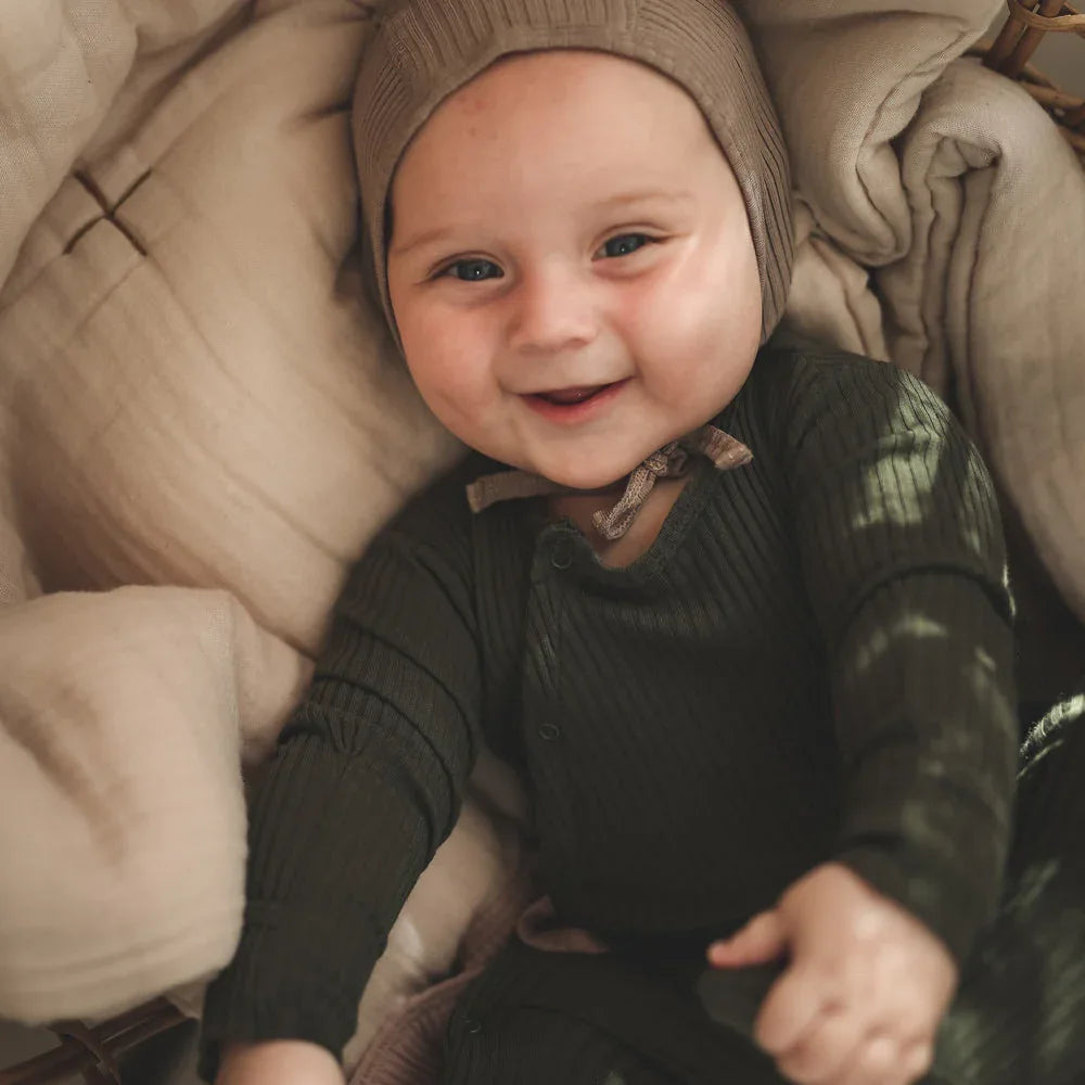 The Snap Romper - Moss - BIG FRENCHIES