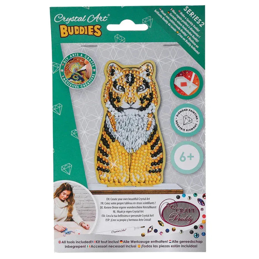 Luna Tiger Crystal Art Fantasy Buddies Kit Craft Buddy - BIG FRENCHIES