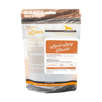 BAFFS NATURALS All-Natural Premium Lamb Lung Biscuits – 2 Pack (4oz Each) - BIG FRENCHIES