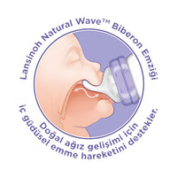 Lansinoh PP Biberon 240 ml Baby Bottle - Anti-Colic, BPA Free, Natural Feeding for Infants