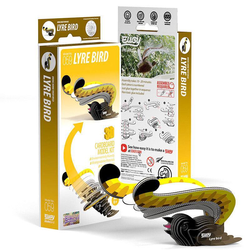 Lyre Bird 3D Cardboard Model Kit Eugy - BIG FRENCHIES