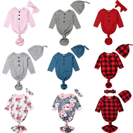 Newborn Baby Sleeper Nightgown - # BAAA81810001 - BIG FRENCHIES