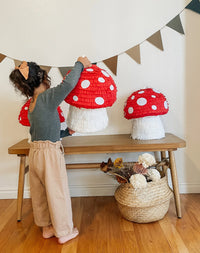 🍄 Enchanted Forest Mushroom Piñata – Handmade Fairy Tale Party Decoration, Candy Holder - BIG FRENCHIES