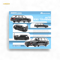 Mortal BMW E30 Cambered Full Black 1:64