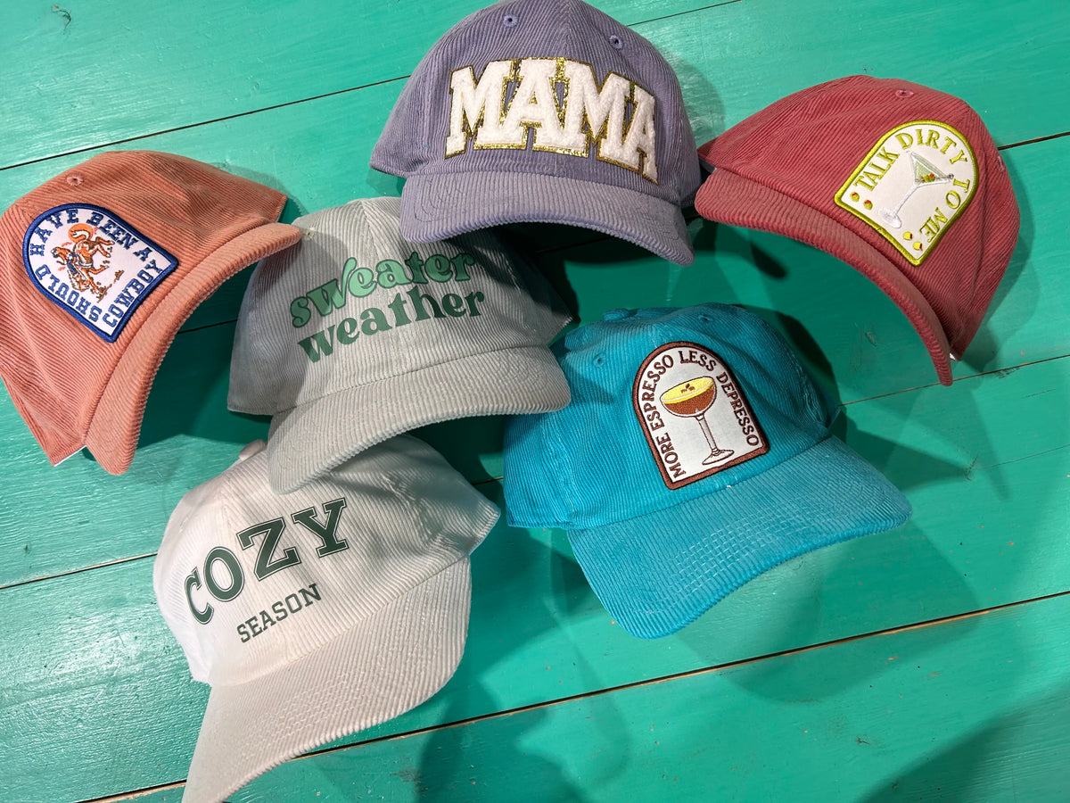 MAMA Chenille Corduroy Dad Hats - BIG FRENCHIES
