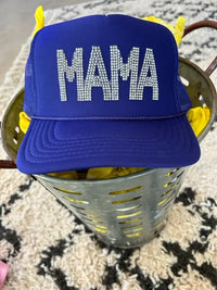 MAMA Rhinestone Trucker Hat