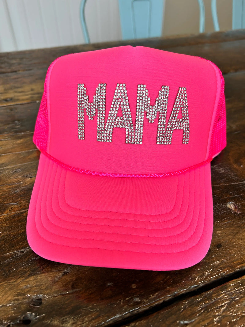 MAMA Rhinestone Trucker Hat - BIG FRENCHIES