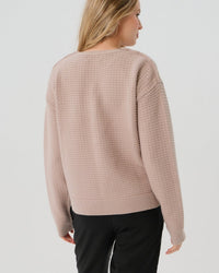 Button-Shoulder Maternity & Nursing Sweater w/Thumbhole Feature - BIG FRENCHIES
