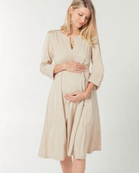 Sarah Empire Maternity & Nursing Dress in TENCEL (Regular & Petite) - BIG FRENCHIES