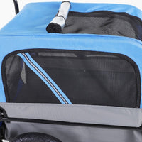 2-in-1, 3 Wheel Pet Jogging Stroller Bike Trailer - BIG FRENCHIES