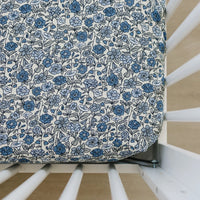 Bluebell Pointelle Bamboo Stretch Crib Sheet - BIG FRENCHIES