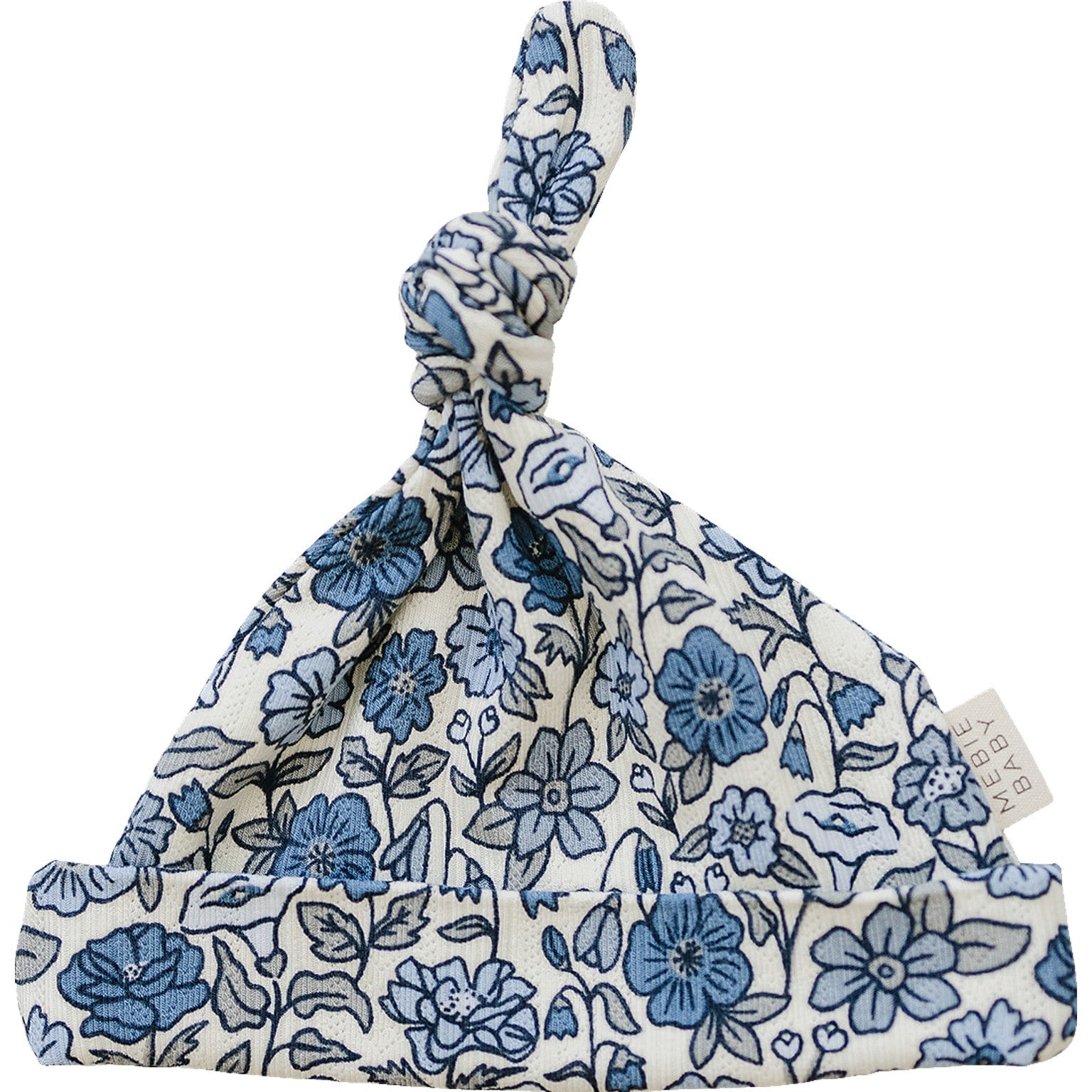 Bluebell Pointelle Bamboo Newborn Knot Hat - BIG FRENCHIES