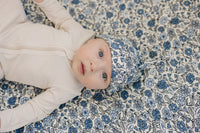 Bluebell Pointelle Bamboo Newborn Knot Hat - BIG FRENCHIES