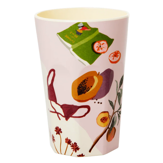 Melamine Cup - Tall | Australian Summer Print - BIG FRENCHIES