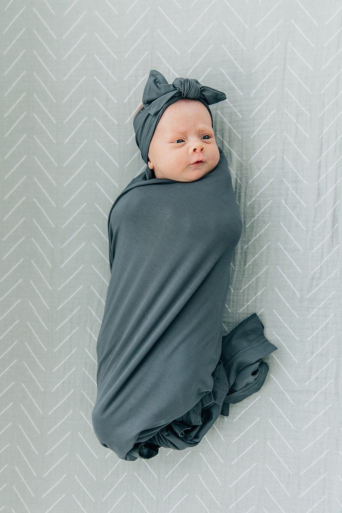 Charcoal Bamboo Head Wrap - BIG FRENCHIES