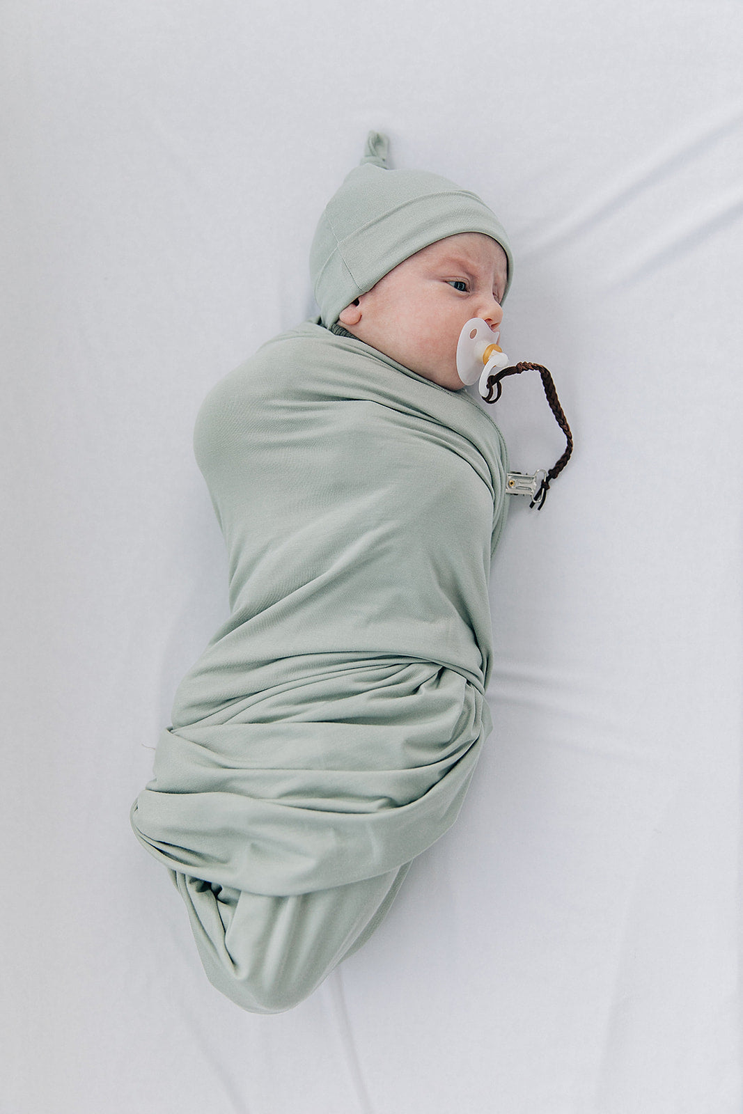 Sage Bamboo Newborn Knot Hat - BIG FRENCHIES