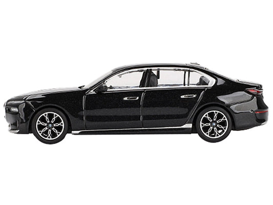 BMW i7 xDrive60 Black Sapphire Limited Edition 1/64 Diecast Model Car by Mini GT
