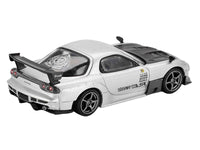 Mazda RX-7 RE-Amemiya Silver Metallic with Matt Black Hood Limited Edition 1/64 Diecast Model Car by Mini GT